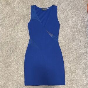ASTR Women's Blue Sleeveless Dress